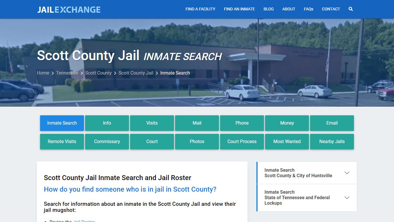 Inmate Search: Roster & Mugshots - Scott County Jail, TN
